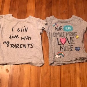 Two toddler girl shirts